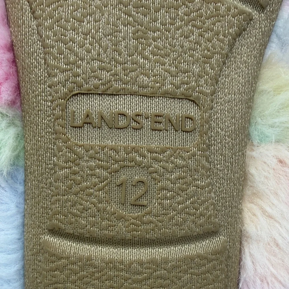 Lands' End Pastel Unicorn Slippers
